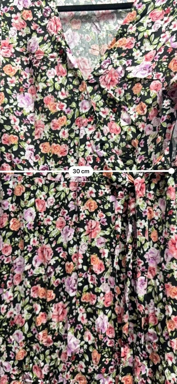 Rochie casual AMISU EU 38 | Multicolor, Midi, Mânecă lungă, Floral & Tropical, Design petrecut, Poliester - Image 7