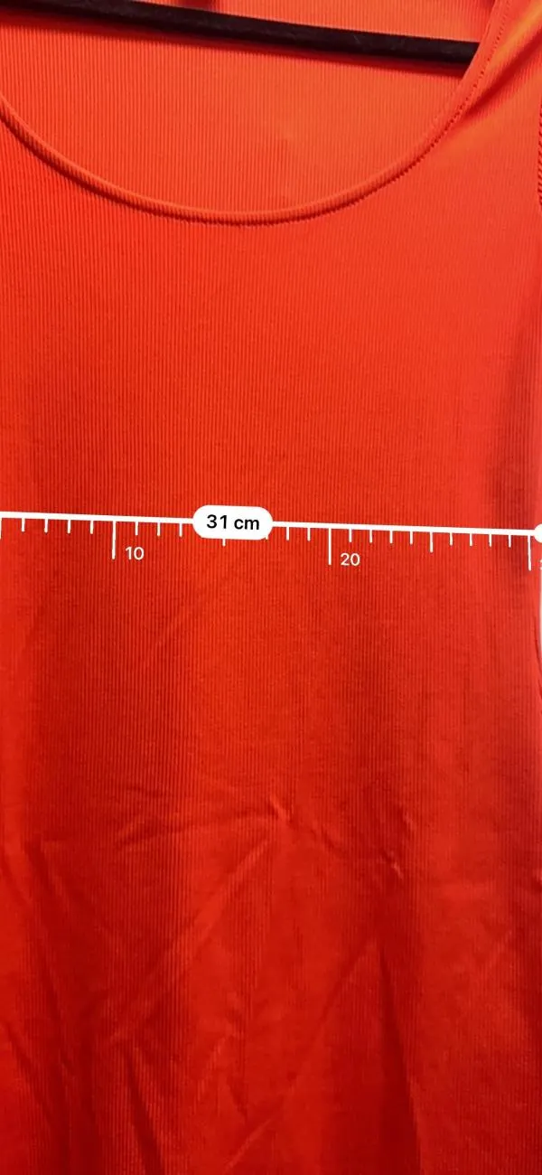 Rochie mulată H&M EU 38 | Roșu, Mini, Mânecă scurtă, Poliester - Image 6