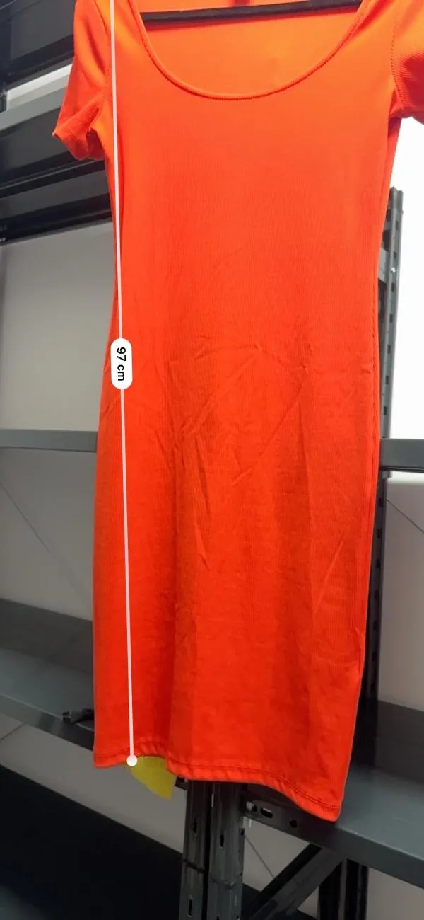 Rochie mulată H&M EU 38 | Roșu, Mini, Mânecă scurtă, Poliester - Image 7