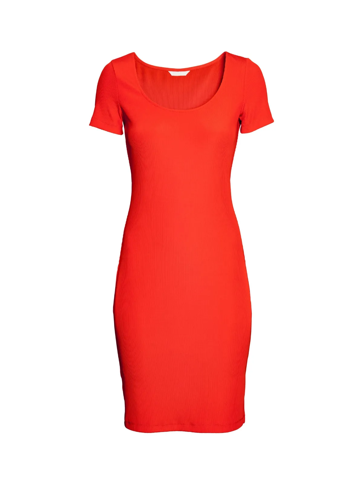 Rochie mulată Mini H&M EU 38 | Roșu, Mânecă scurtă, Poliester