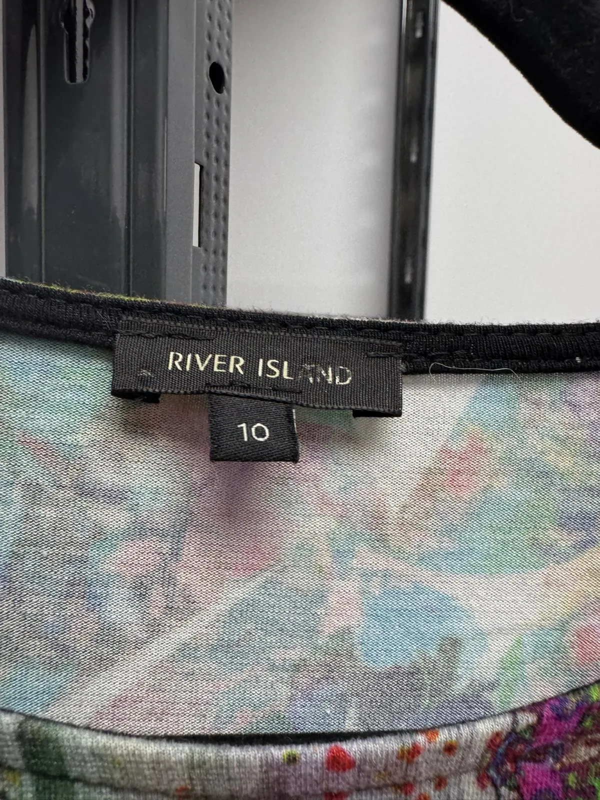 Rochie mulată River Island EU 36 | Multicolor, Midi, Mânecă trei sferturi, Bumbac - Image 4