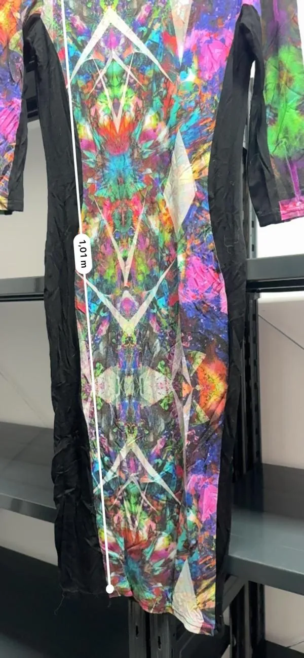 Rochie mulată River Island EU 36 | Multicolor, Midi, Mânecă trei sferturi, Bumbac - Image 6