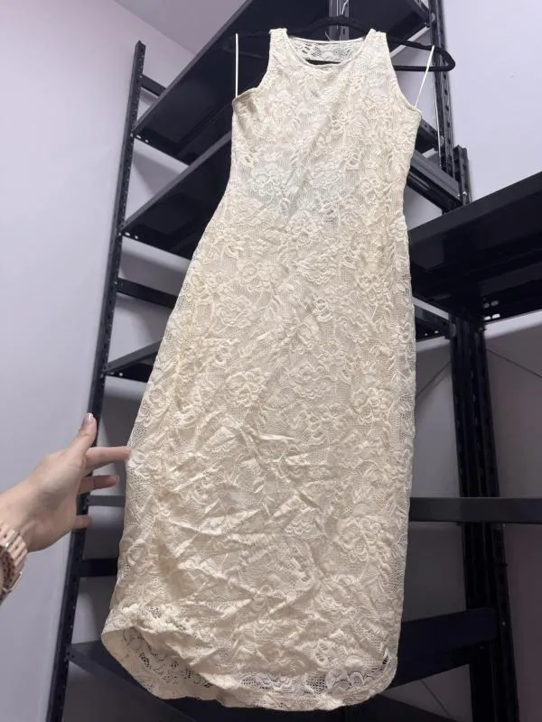 Rochie de vară TALLY WEIJL EU 38 | Bej, Mini, Fără mâneci, Cu decupaje, Poliester - Image 2