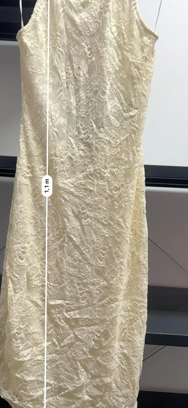 Rochie de vară TALLY WEIJL EU 38 | Bej, Mini, Fără mâneci, Cu decupaje, Poliester - Image 6
