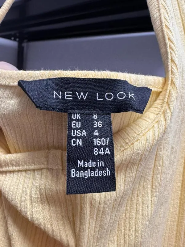 Rochie mulată New Look EU 36 | Galben, Midi, Bretele subțiri, Poliester - Image 4