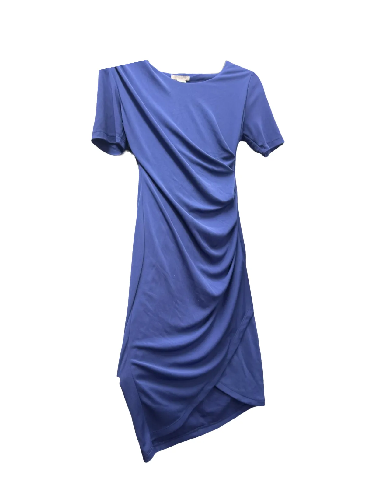 Rochie casual H&M EU 36 | Albastru, Mini, Mânecă scurtă, Design petrecut, Poliester
