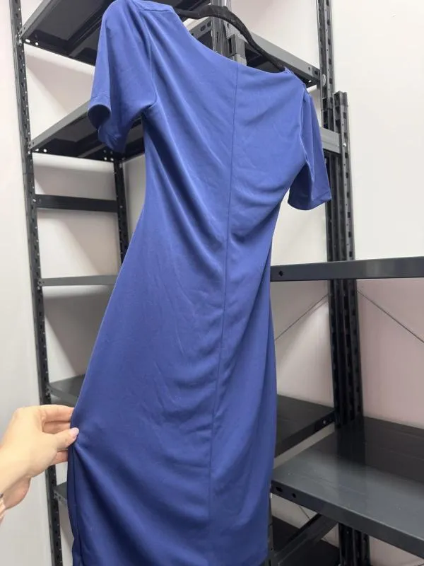 Rochie casual H&M EU 36 | Albastru, Mini, Mânecă scurtă, Design petrecut, Poliester - Image 6