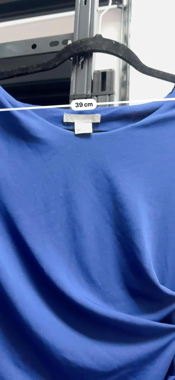 Rochie casual H&M EU 36 | Albastru, Mini, Mânecă scurtă, Design petrecut, Poliester - Image 7