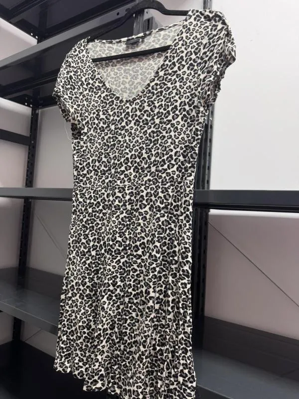 Rochie de vară RAINBOW EU 38 | Multicolor, Mini, Mânecă scurtă, Animal print, Vâscoză - Image 2