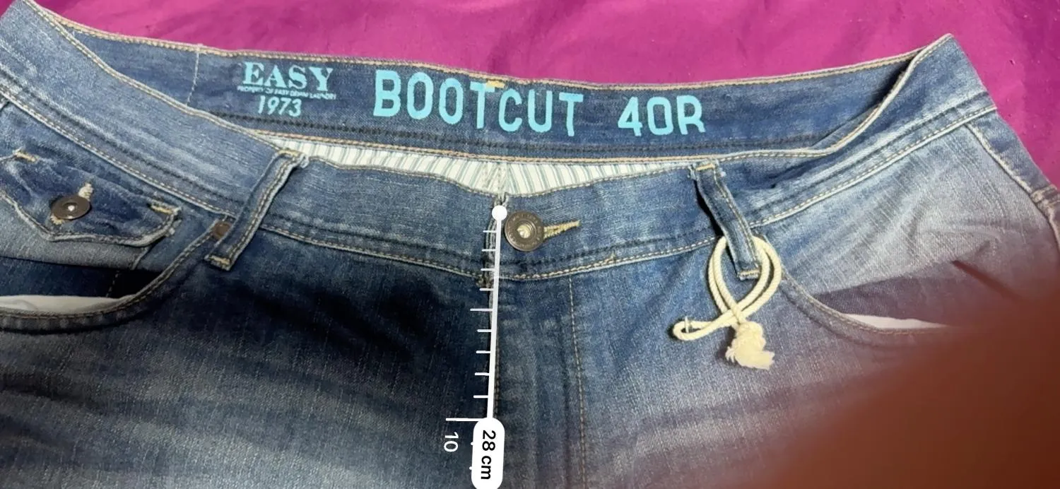 Blugi EASY XL | Albastru, Talie medie, Bootcut fit, Bumbac - Image 7
