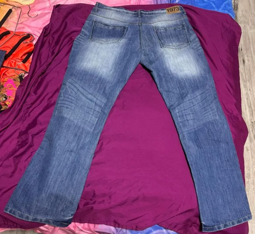 Blugi EASY XL | Albastru, Talie medie, Bootcut fit, Bumbac - Image 3