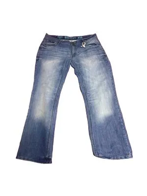 Blugi EASY XL | Albastru, Talie medie, Bootcut fit, Bumbac