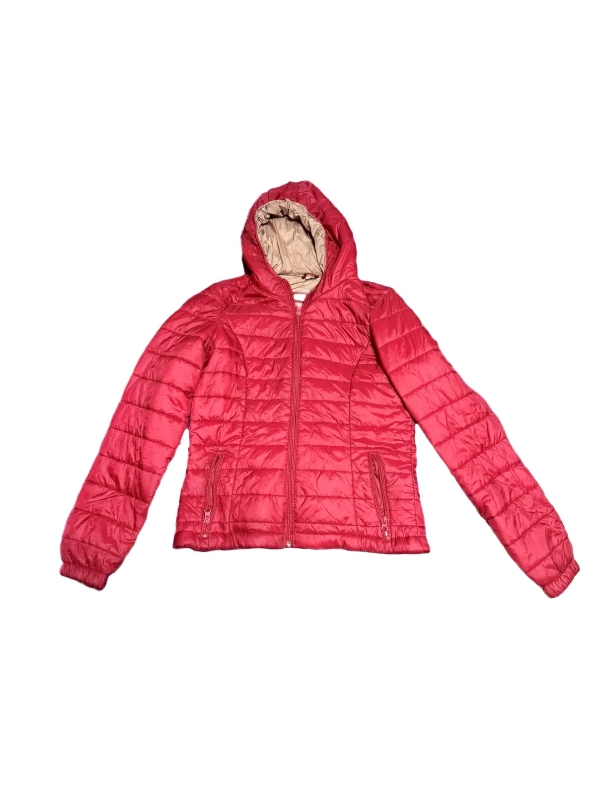 Geacă matlasată BLUE MOTION EU 36 | Burgundy, Cu glugă, Poliester