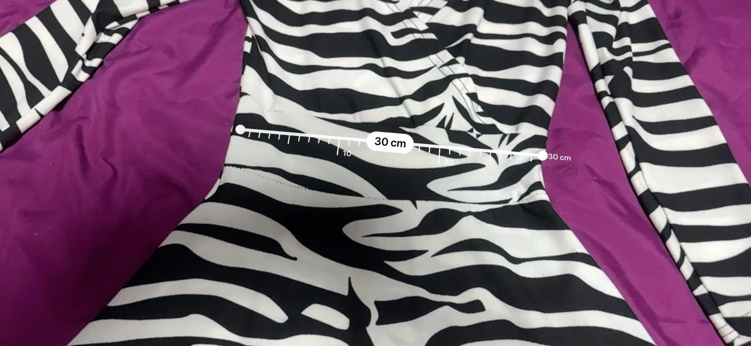 Rochie casual CALIENTE EU 36 | Alb, Mini, Mânecă lungă, Animal print, Poliester - Image 5