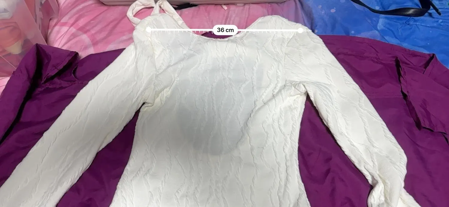Rochie de seară Shein EU 38 | Alb, Maxi, Mânecă lungă, Tall, Cu decupaje, Poliester - Image 3