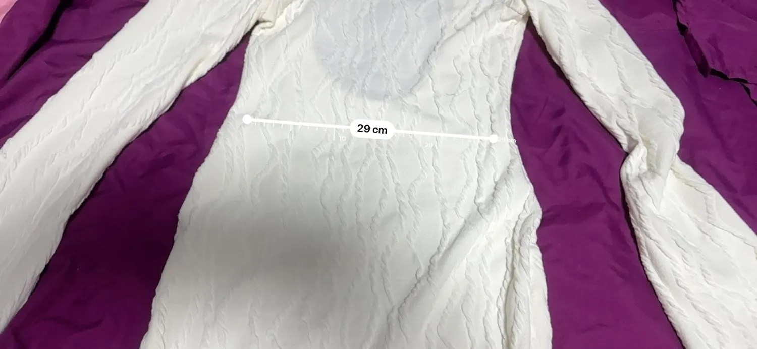 Rochie de seară Shein EU 38 | Alb, Maxi, Mânecă lungă, Tall, Cu decupaje, Poliester - Image 4
