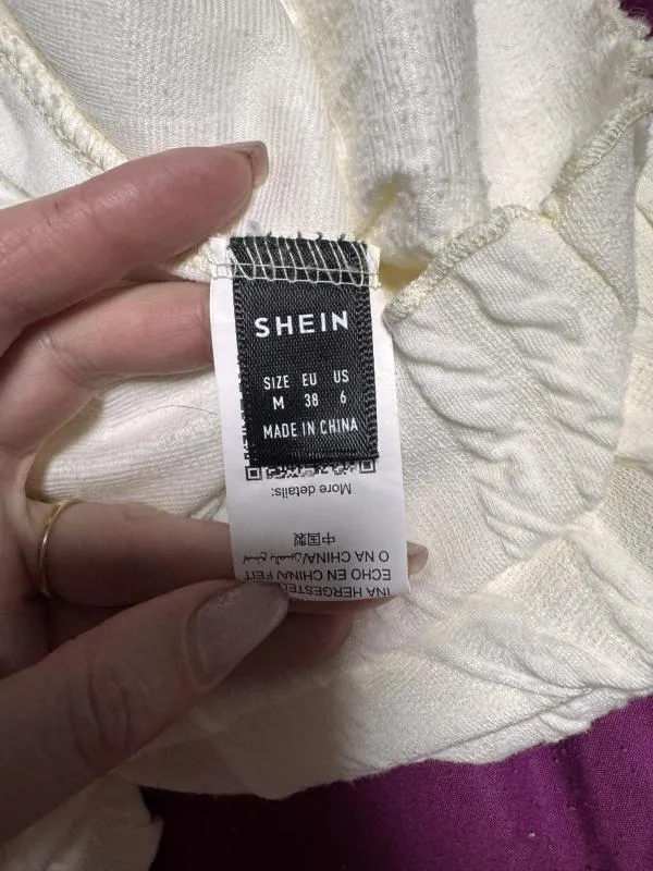 Rochie de seară Shein EU 38 | Alb, Maxi, Mânecă lungă, Tall, Cu decupaje, Poliester - Image 7