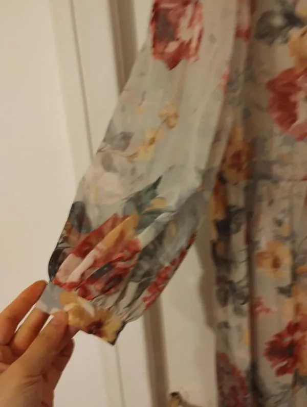 Rochie casual H&M S | Gri, Maxi, Floral & Tropical - Image 6