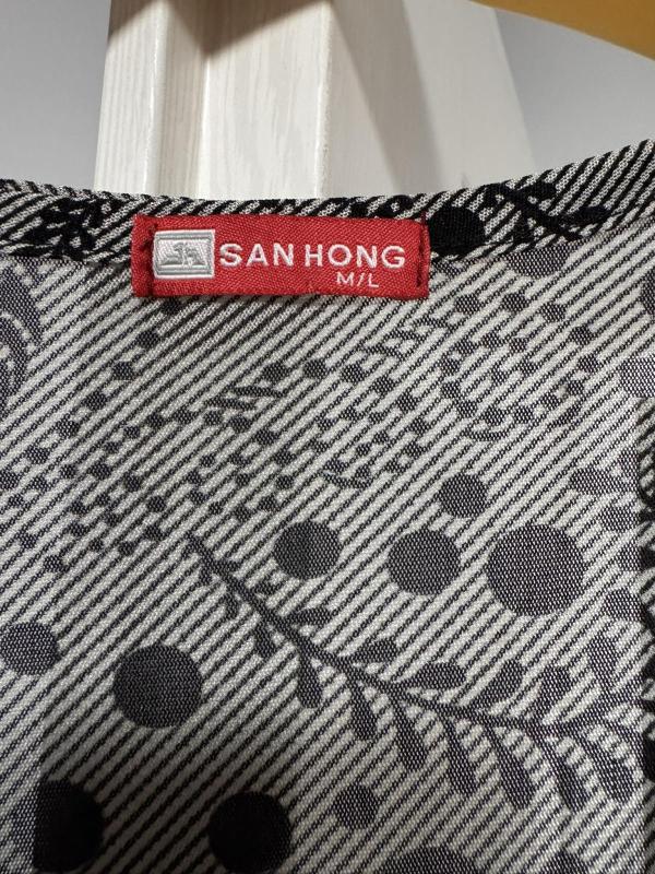 Rochie de seară SAN HONG EU 38 | Gri, Midi, Fără mâneci, Floral & Tropical, Design asimetric, Poliester - Image 3