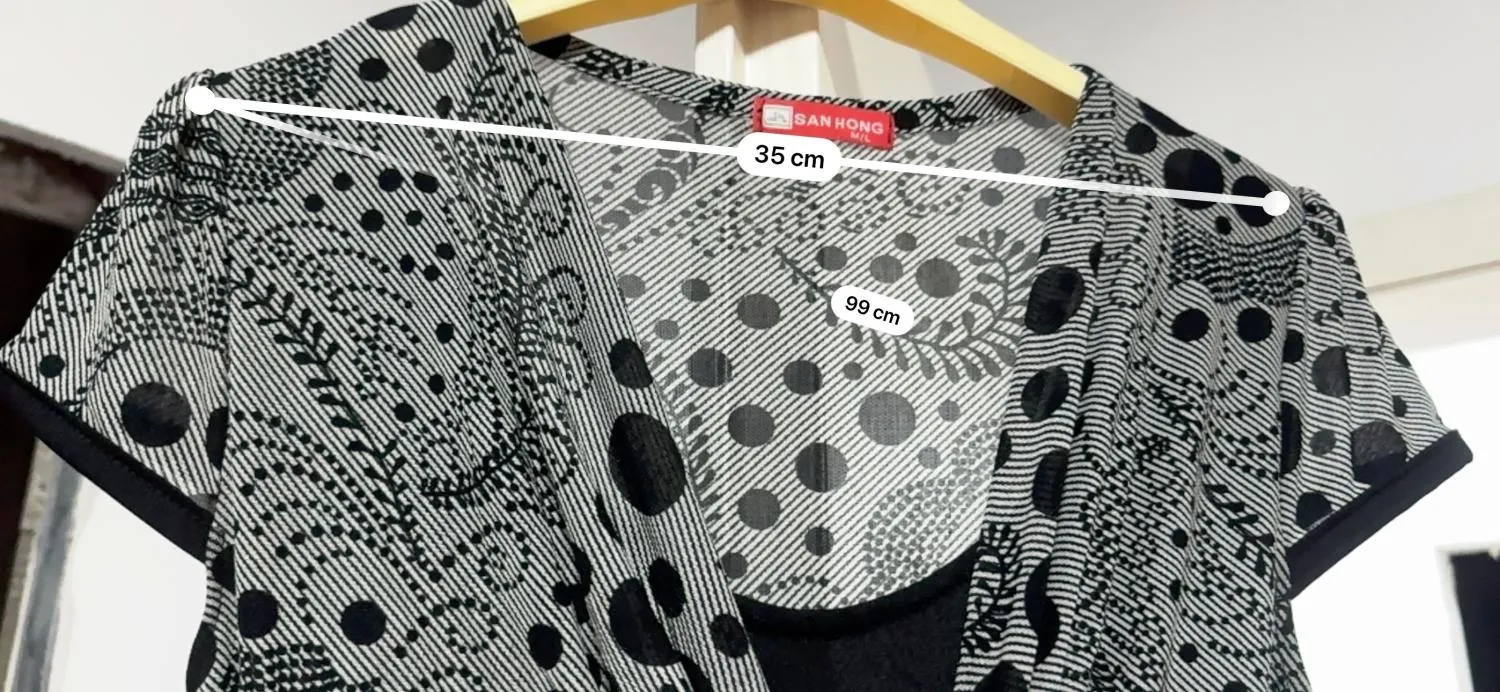 Rochie de seară SAN HONG EU 38 | Gri, Midi, Fără mâneci, Floral & Tropical, Design asimetric, Poliester - Image 7