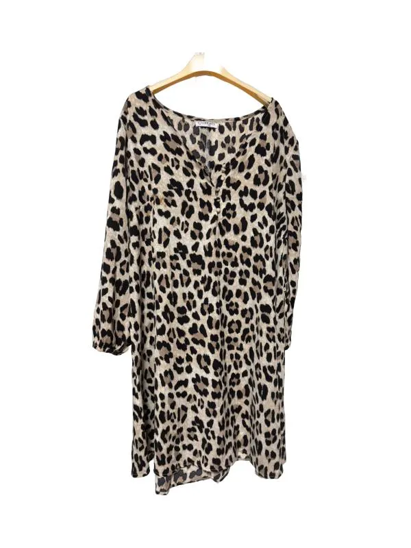 Rochie casual CHRISTY EU 38 | Ivoire, Midi, Maternity, Animal print, Vâscoză