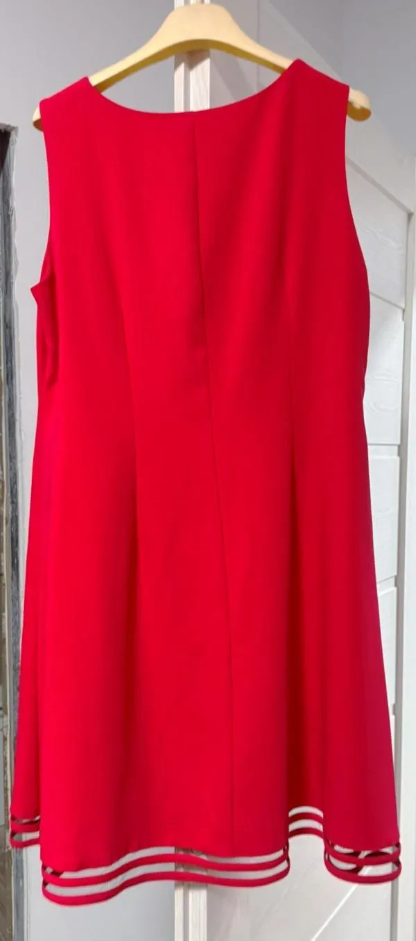 Rochie de seară WHY NOT? EU 38 | Roșu, Mini, Fără mâneci, Pietre decorative, Poliester - Image 3