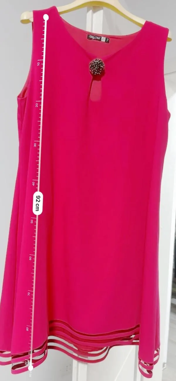 Rochie de seară WHY NOT? EU 38 | Roșu, Mini, Fără mâneci, Pietre decorative, Poliester - Image 6