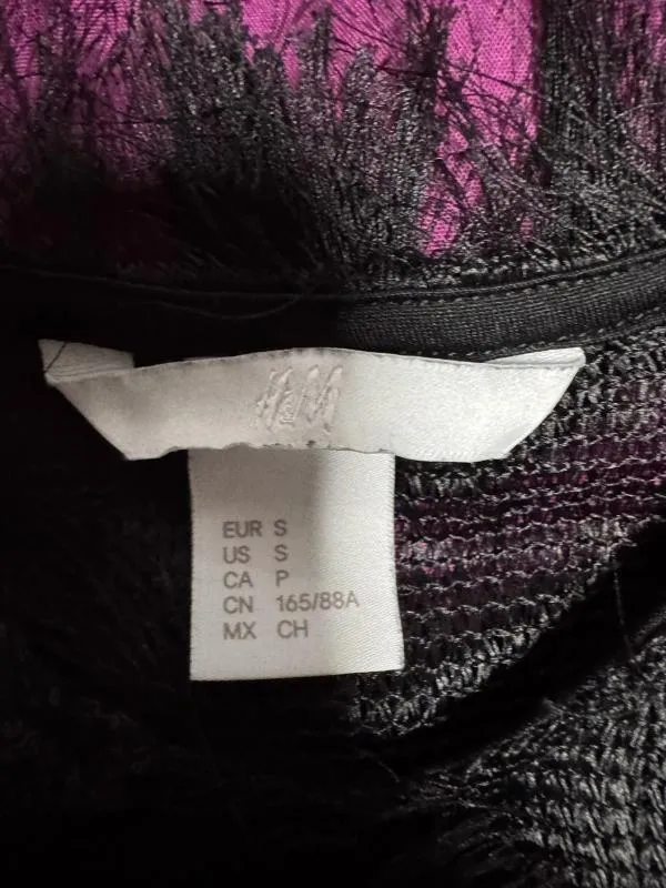 Top cu franjuri H&M EU 36 | Negru, Normal, Bretele subțiri, Franjuri, Poliester - Image 5