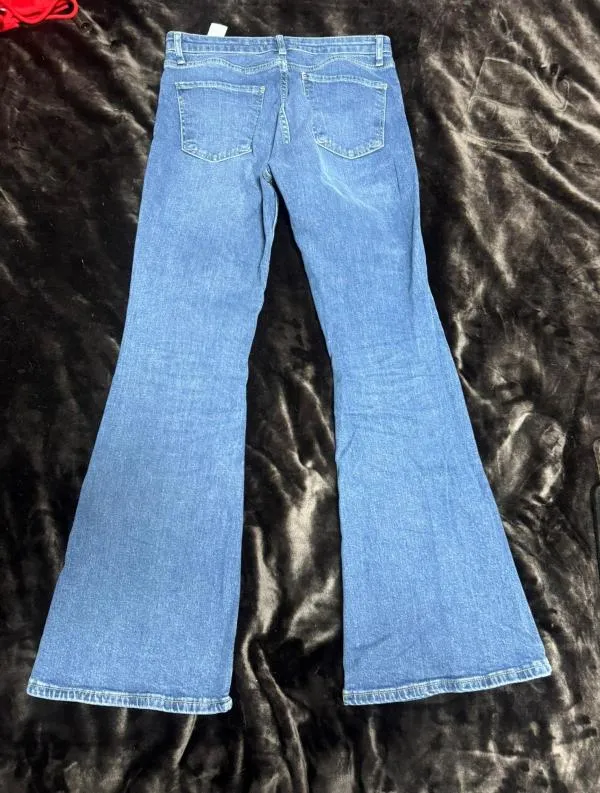 Blugi Poema EU 38 | Albastru, Lungi, Talie înaltă, Flared (Evazați) fit, Denim - Image 3