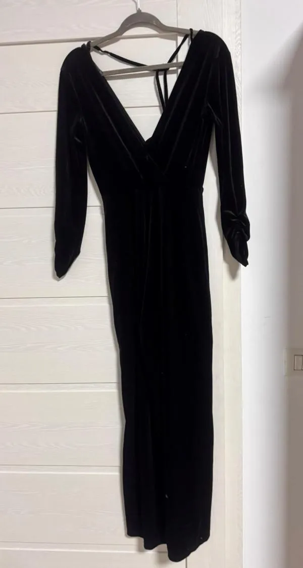 Salopetă Miss Selfridge EU 36 | Negru, Lungă, Mânecă lungă, Petite, Poliester - Image 2