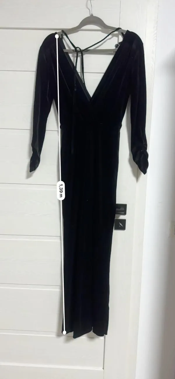 Salopetă Miss Selfridge EU 36 | Negru, Lungă, Mânecă lungă, Petite, Poliester - Image 5
