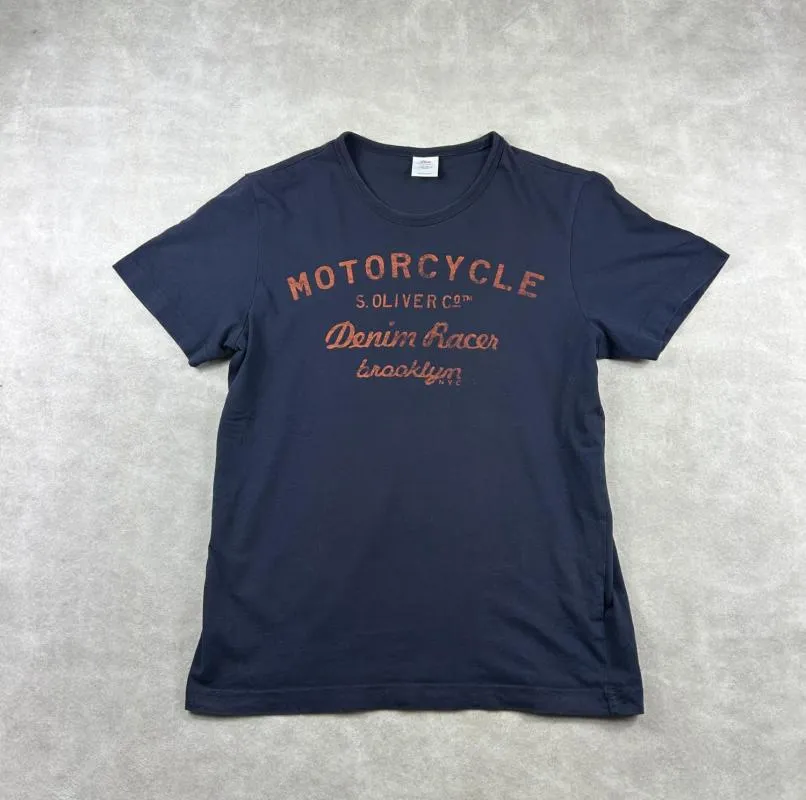 Tricou s.Oliver S | Bleumarin, Normal, Mânecă scurtă - Image 2