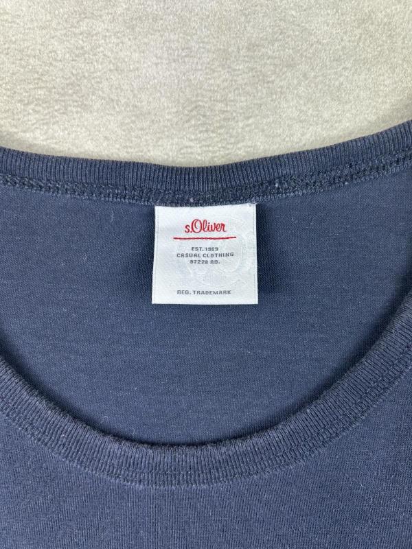 Tricou s.Oliver S | Bleumarin, Normal, Mânecă scurtă - Image 5