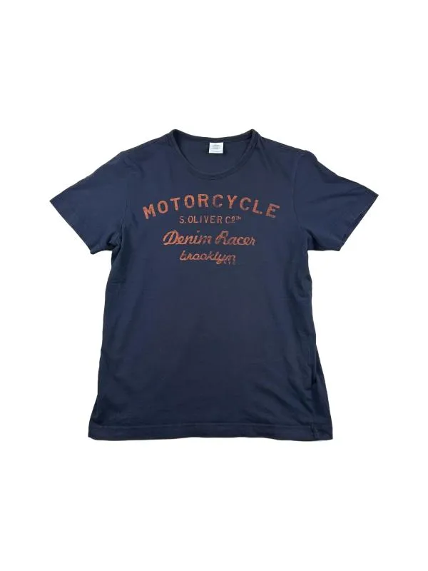 Tricou s.Oliver S | Bleumarin, Normal, Mânecă scurtă