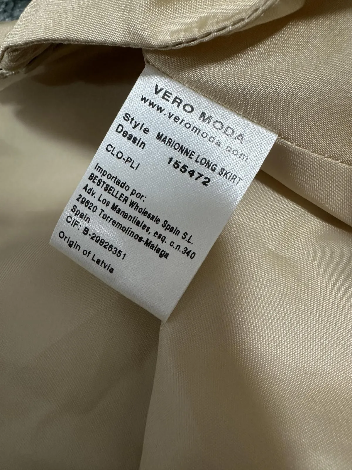 Fustă office Vero Moda EU 42 | Bej, Maxi, Poliester - Image 4