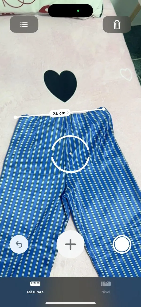Pantaloni H&M EU 36 | Albastru, Lungi, Talie înaltă, Relaxed fit, Dungi, Satinat, Poliester - Image 5