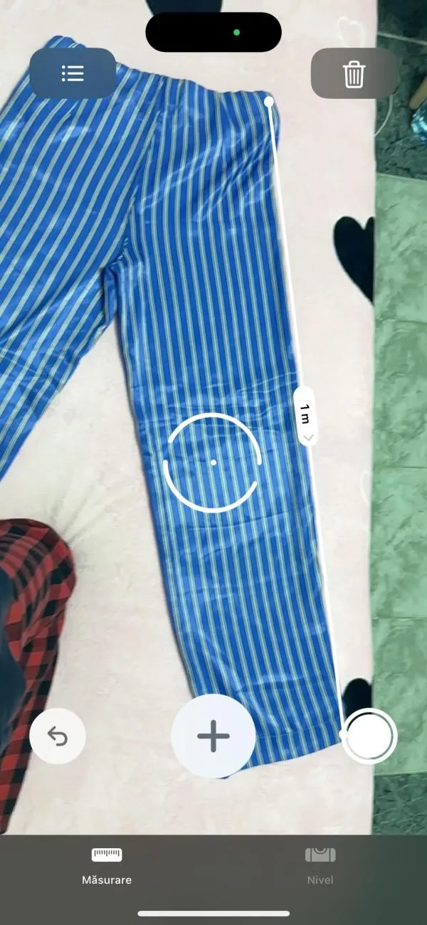 Pantaloni H&M EU 36 | Albastru, Lungi, Talie înaltă, Relaxed fit, Dungi, Satinat, Poliester - Image 7