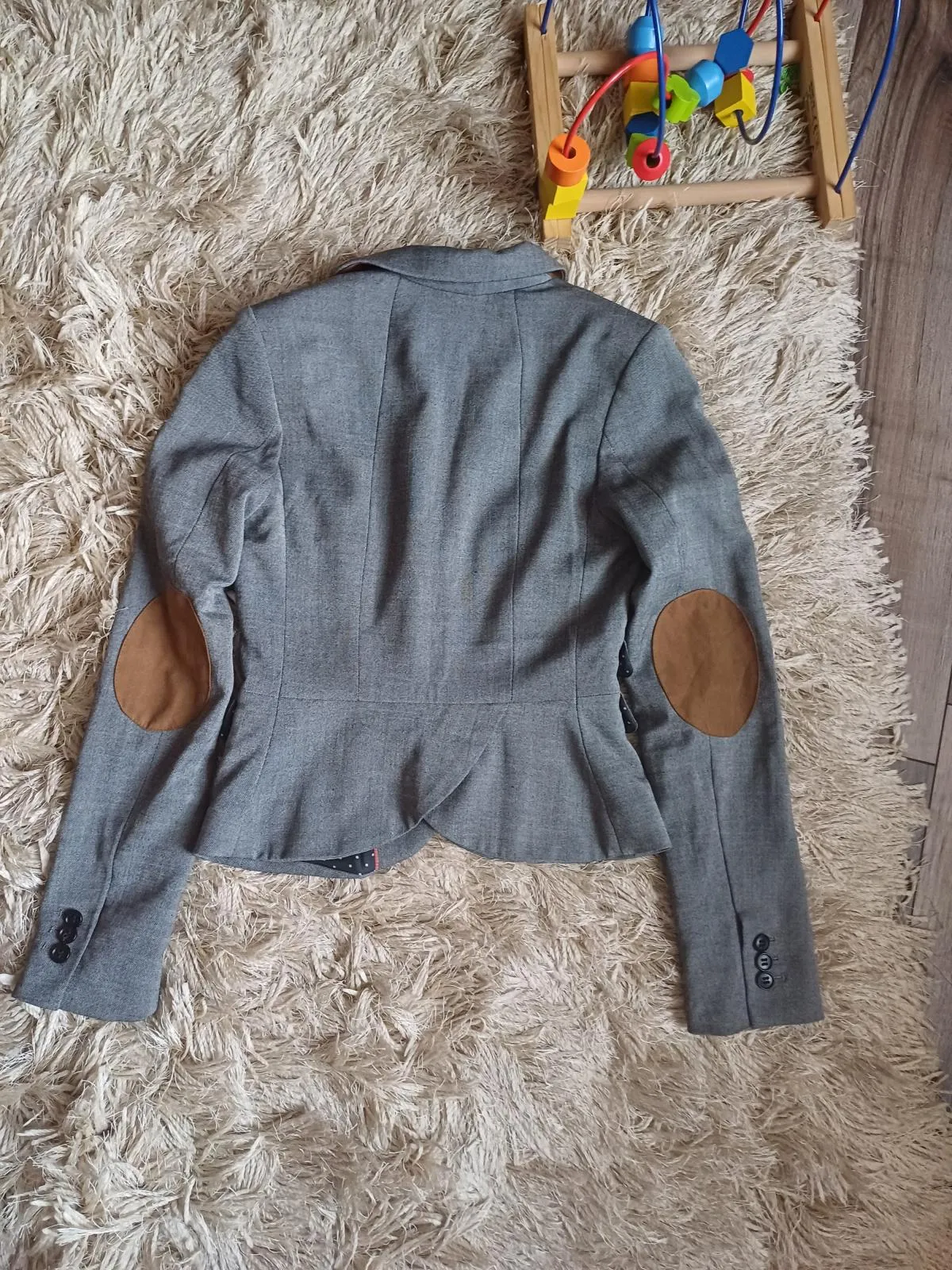 Blazer H&M EU 34 | Gri, Fără glugă, Bumbac - Image 3