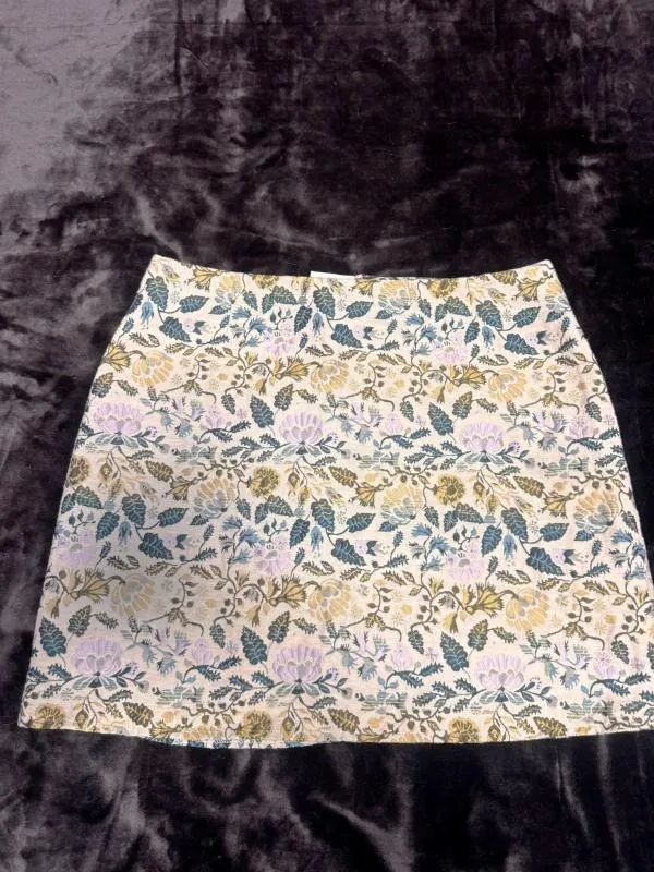 Fustă dreaptă Tu EU 42 | Multicolor, Mini, Talie joasă, Dreaptă (Straight) fit, Floral & Tropical, Bumbac - Image 2