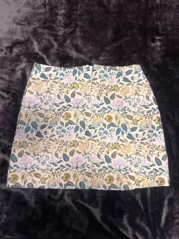 Fustă dreaptă Tu EU 42 | Multicolor, Mini, Talie joasă, Dreaptă (Straight) fit, Floral & Tropical, Bumbac - Image 3
