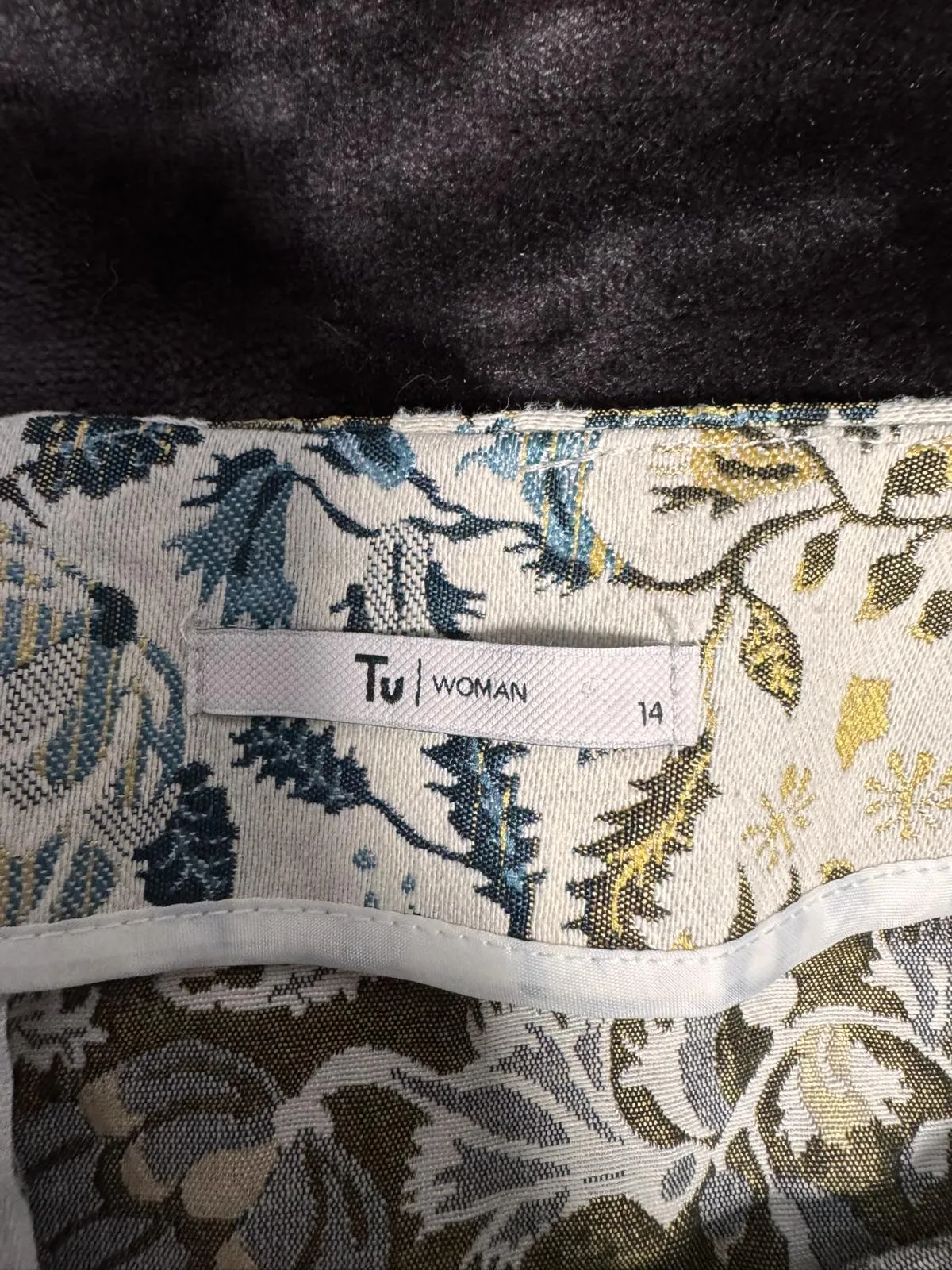 Fustă dreaptă Tu EU 42 | Multicolor, Mini, Talie joasă, Dreaptă (Straight) fit, Floral & Tropical, Bumbac - Image 4