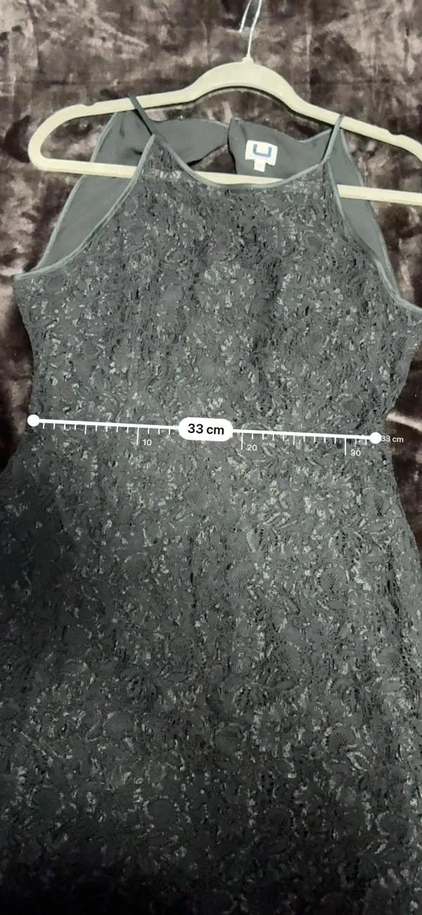 Rochie de seară ADOLFO DOMINGUEZ EU 40 | Negru, Mini, Bretele subțiri, Cu decupaje, Vâscoză - Image 8