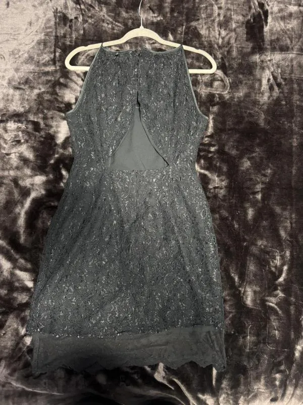 Rochie de seară ADOLFO DOMINGUEZ EU 40 | Negru, Mini, Bretele subțiri, Cu decupaje, Vâscoză - Image 10