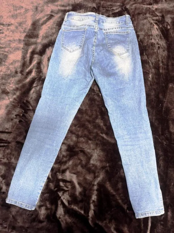 Blugi QUIZ EU 38 | Albastru, Lungi, Talie înaltă, Skinny fit, Denim - Image 3