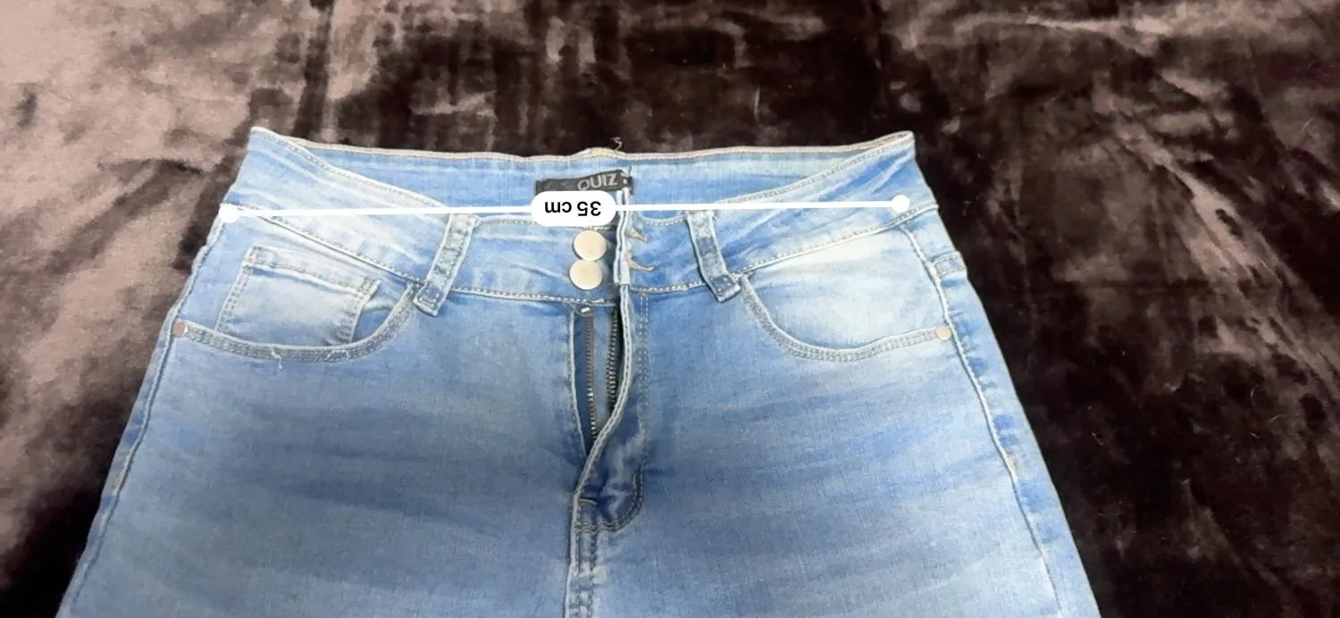Blugi QUIZ EU 38 | Albastru, Lungi, Talie înaltă, Skinny fit, Denim - Image 6