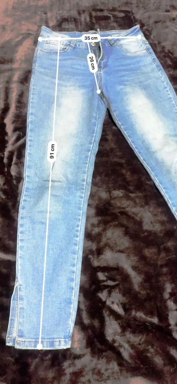 Blugi QUIZ EU 38 | Albastru, Lungi, Talie înaltă, Skinny fit, Denim - Image 8