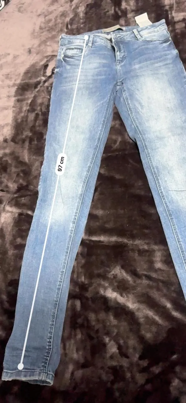 Blugi CLOCKHOUSE EU 36 | Albastru, Lungi, Talie joasă, Skinny fit, Bumbac - Image 6