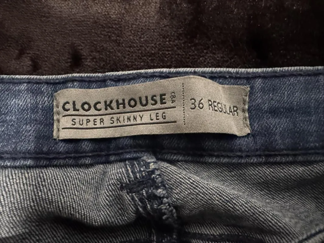 Blugi CLOCKHOUSE EU 36 | Albastru, Lungi, Talie joasă, Skinny fit, Bumbac - Image 3