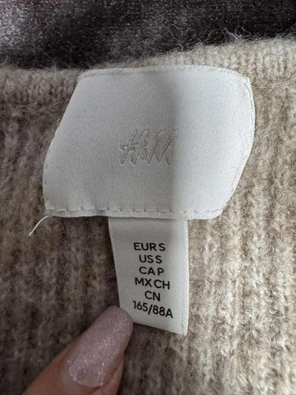 Rochie mulată H&M EU 36 | Bej, Mini, Mânecă lungă, Acrilic - Image 4