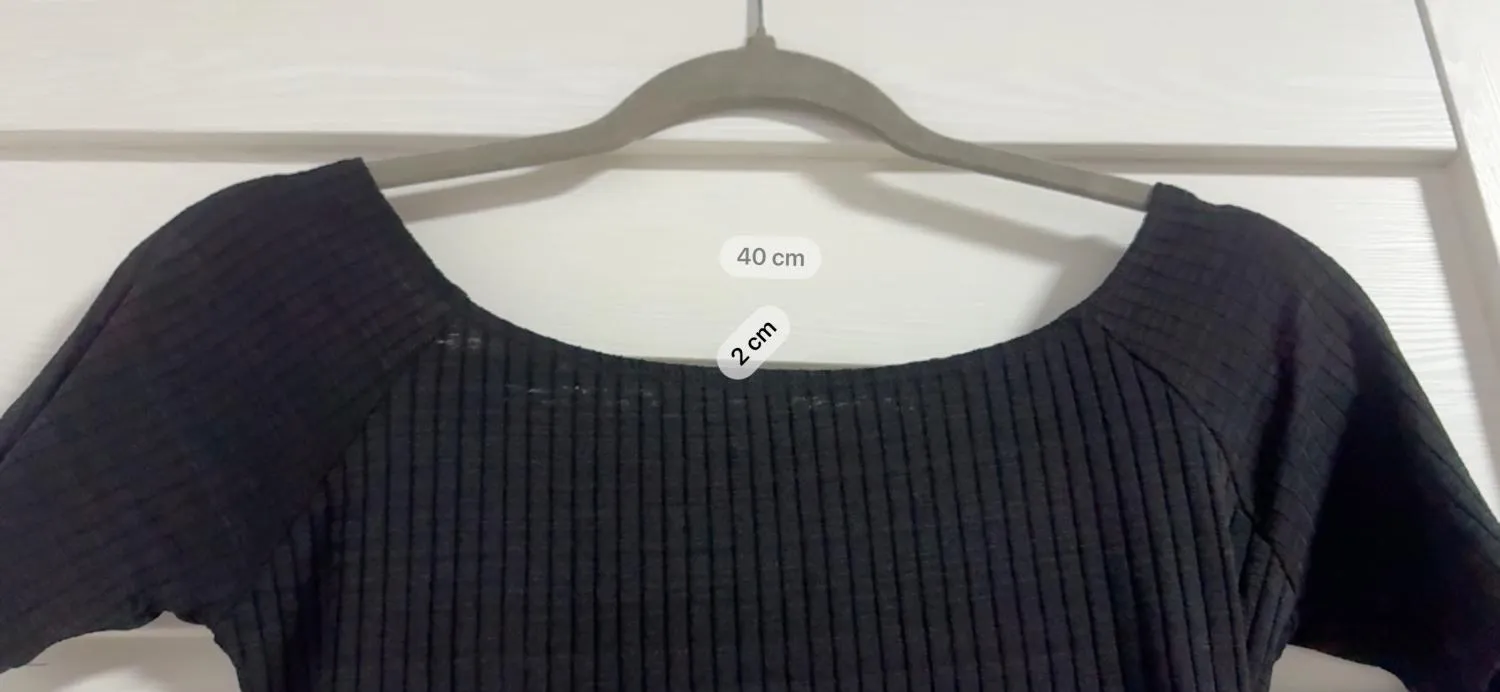 Top cropped Only EU 38 | Negru, Cropped (Scurt), Mânecă scurtă, Poliester - Image 6